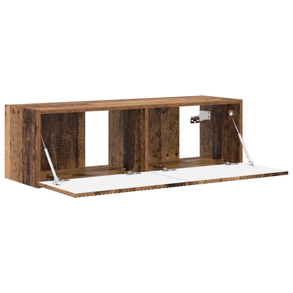 TV Wandkast Oud Hout 98 x 31 x 29,5 cm Bewerkt hout is nu te koop bij PeponiXL, paradijselijk wonen!