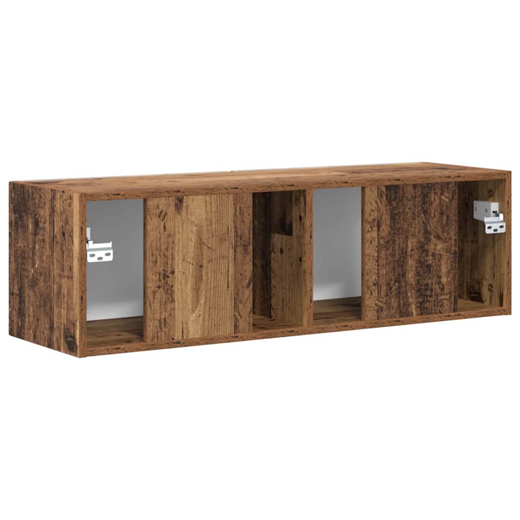 TV Wandkast Oud Hout 98 x 31 x 29,5 cm Bewerkt hout is nu te koop bij PeponiXL, paradijselijk wonen!