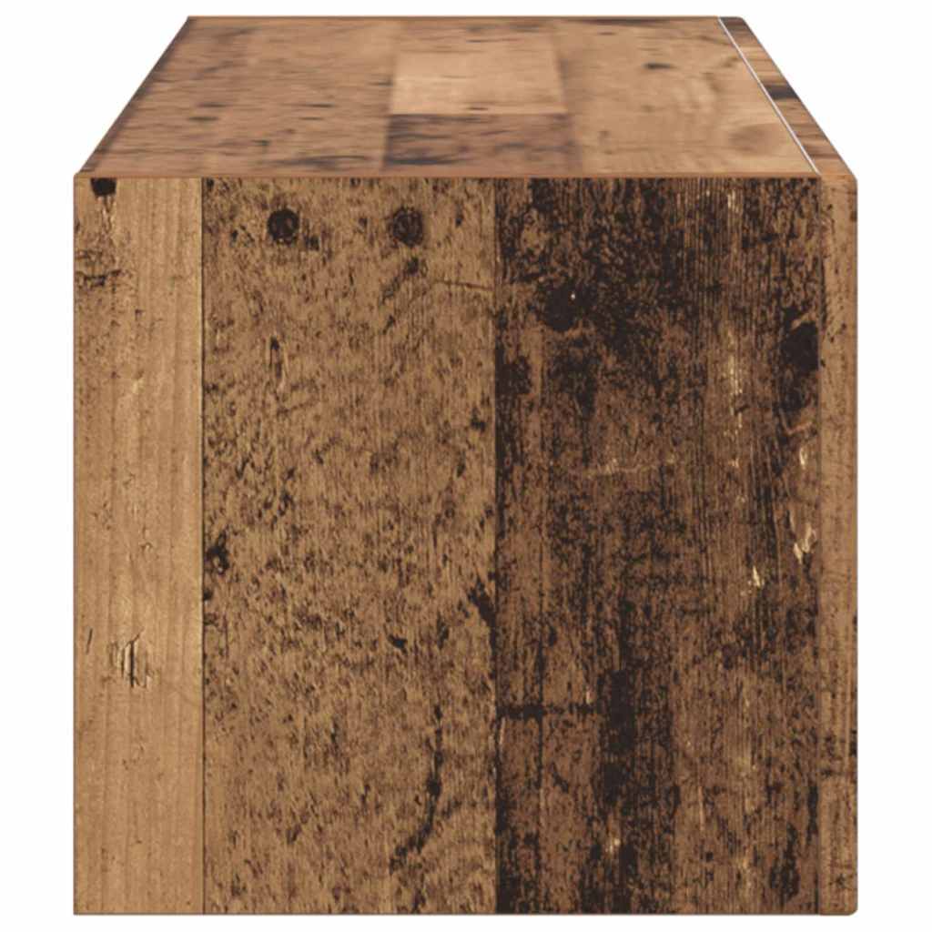 TV Wandkast Oud Hout 98 x 31 x 29,5 cm Bewerkt hout is nu te koop bij PeponiXL, paradijselijk wonen!