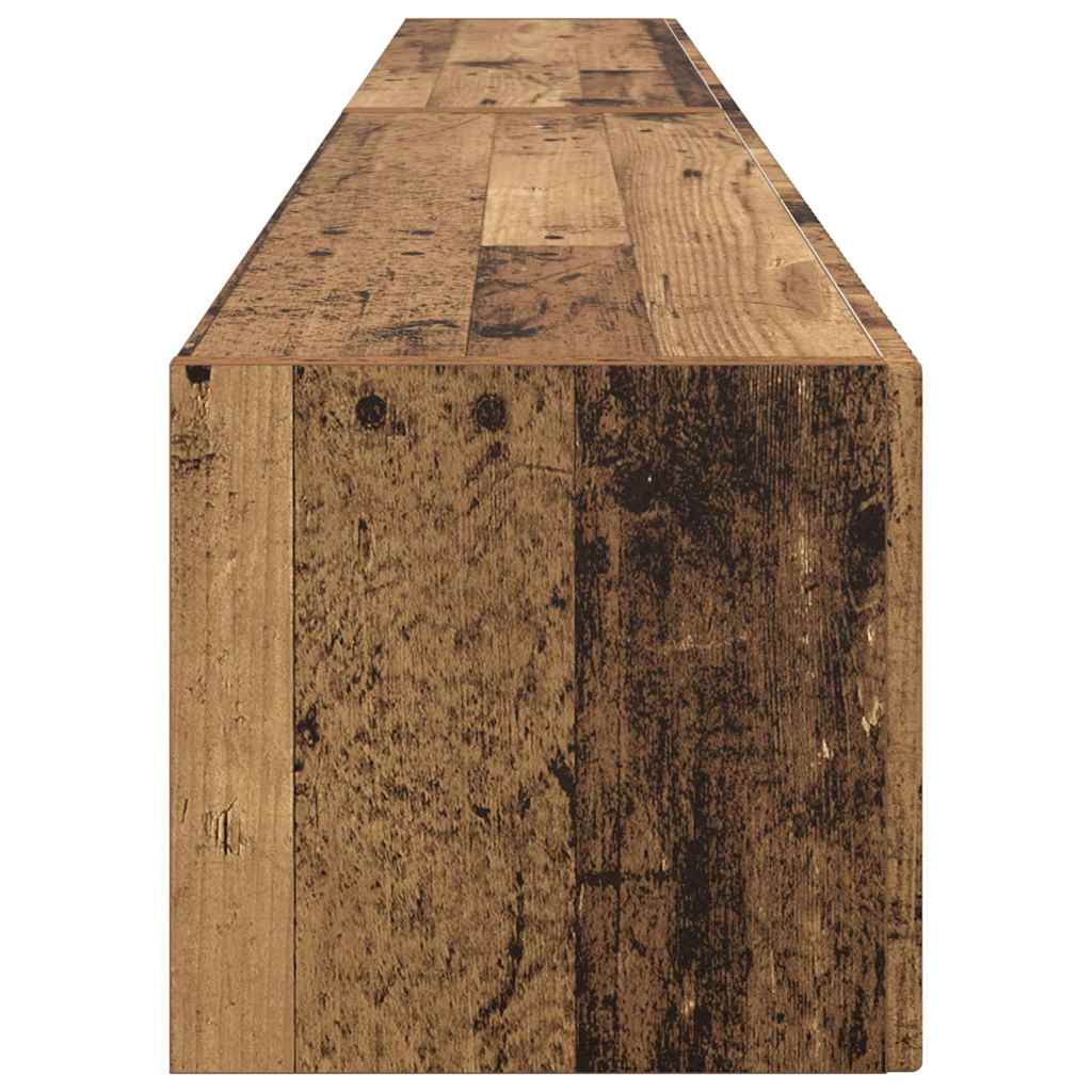 TV Wandkast 2 pcs Oud Hout 98 x 31 x 29,5 cm Bewerkt hout is nu te koop bij PeponiXL, paradijselijk wonen!