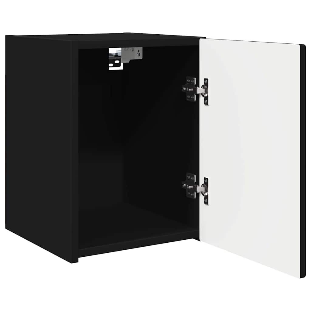 TV Wandkast Wandgemonteerd Zwart 30 x 31 x 40 cm Bewerkt hout is nu te koop bij PeponiXL, paradijselijk wonen!