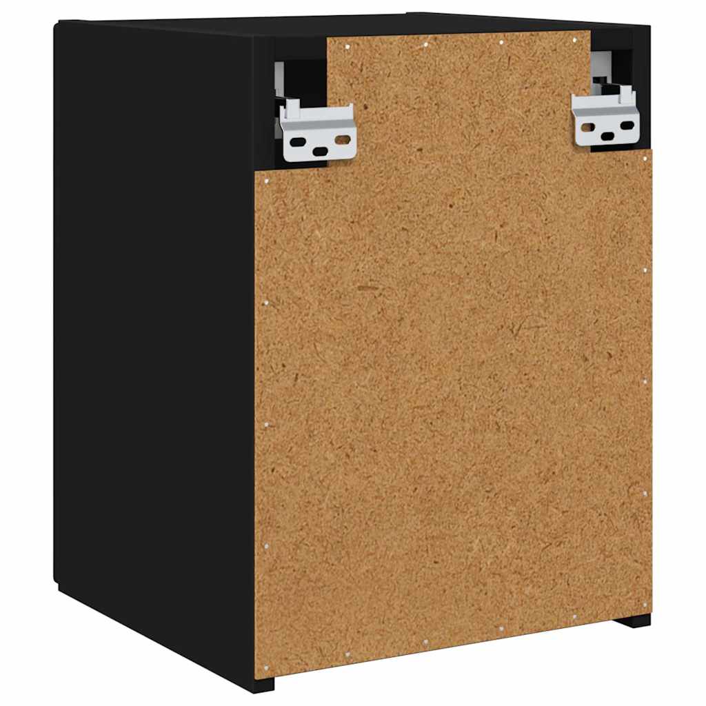 TV Wandkast Wandgemonteerd Zwart 30 x 31 x 40 cm Bewerkt hout is nu te koop bij PeponiXL, paradijselijk wonen!