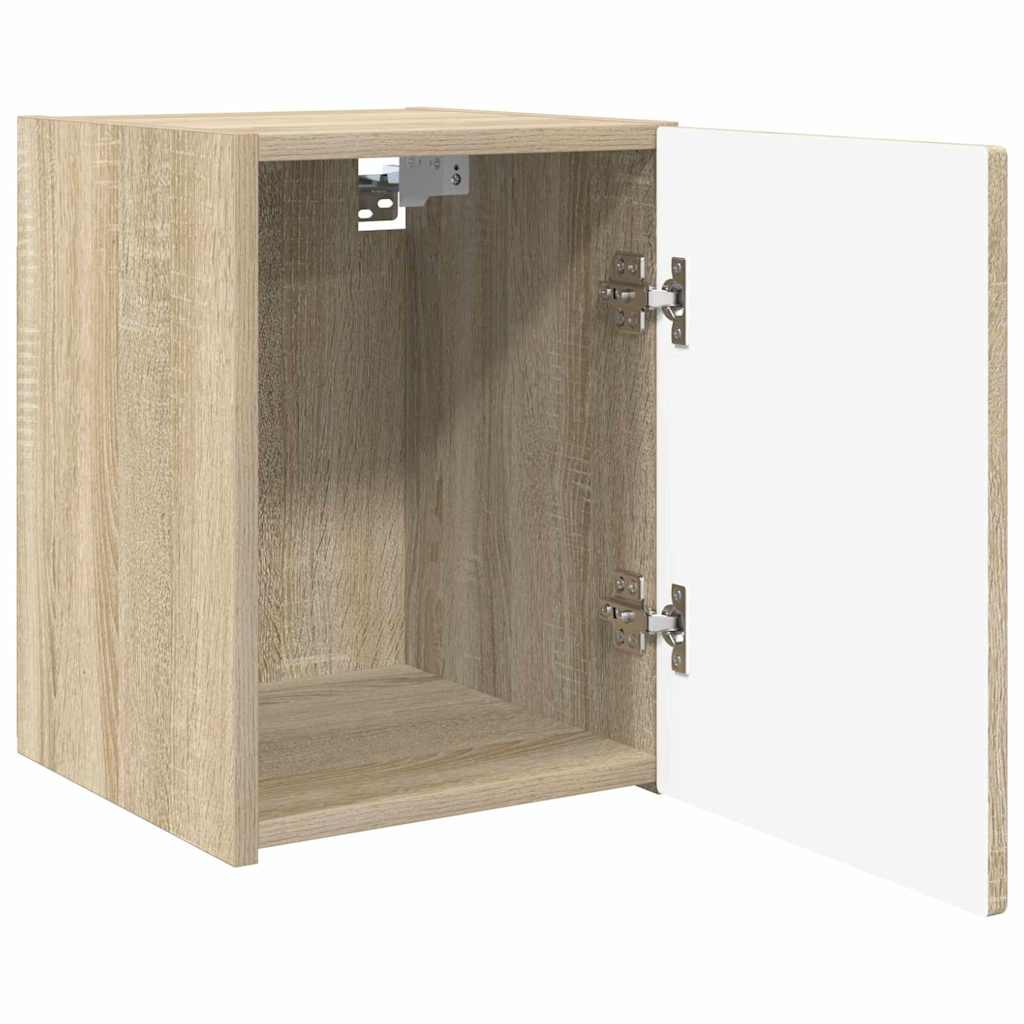 TV Wandkast Wandgemonteerd Sonoma 30 x 31 x 40 cm Bewerkt hout is nu te koop bij PeponiXL, paradijselijk wonen!