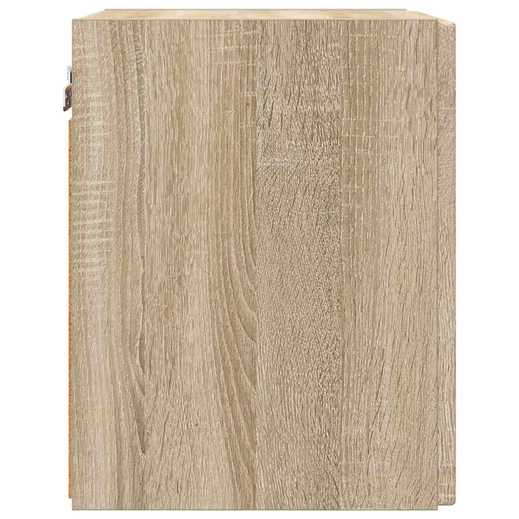 TV Wandkast Wandgemonteerd Sonoma 30 x 31 x 40 cm Bewerkt hout is nu te koop bij PeponiXL, paradijselijk wonen!