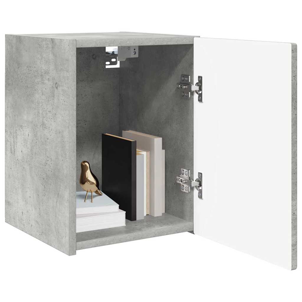 TV Wandkast 2 pcs Beton 30 x 31 x 40 cm Bewerkt hout is nu te koop bij PeponiXL, paradijselijk wonen!