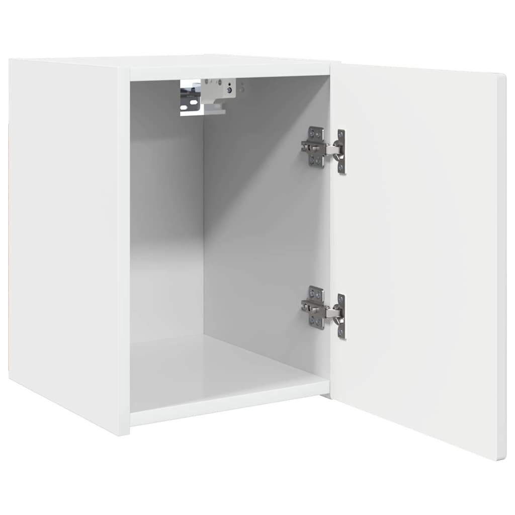 TV Wandkast Glanzend Wit 30 x 31 x 40 cm Bewerkt hout is nu te koop bij PeponiXL, paradijselijk wonen!