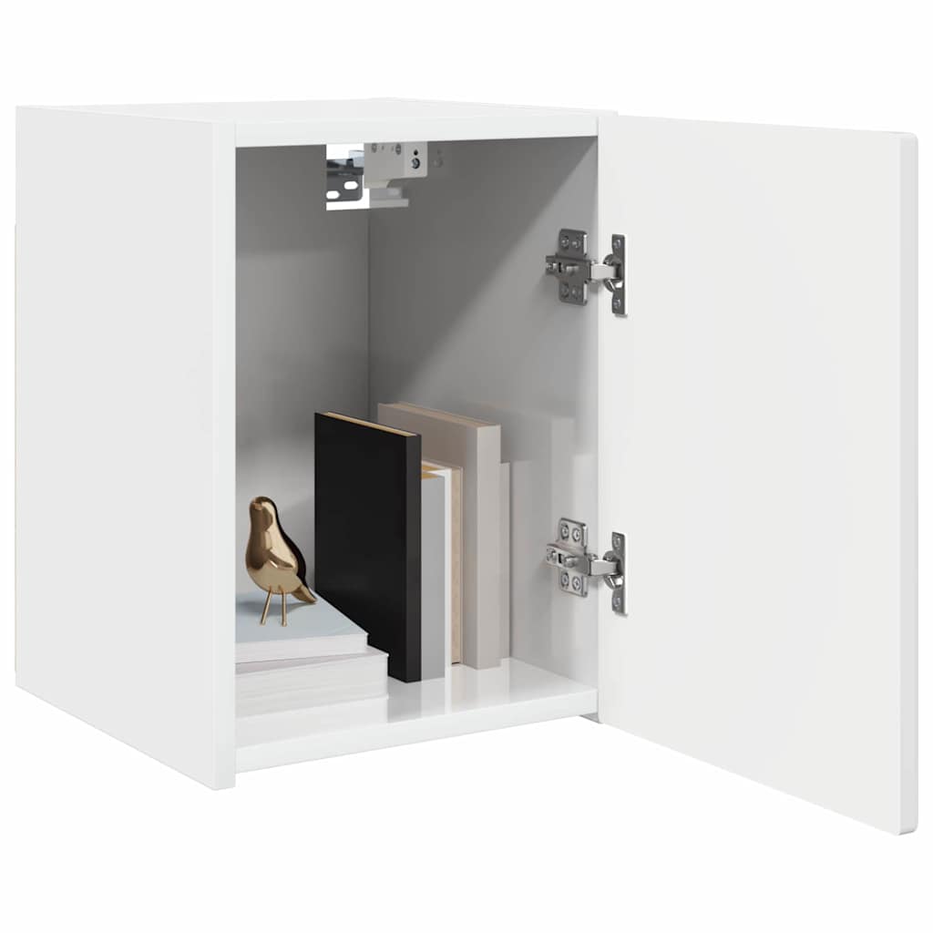 TV Wandkast 2 pcs Glanzend Wit 30 x 31 x 40 cm Bewerkt hout is nu te koop bij PeponiXL, paradijselijk wonen!