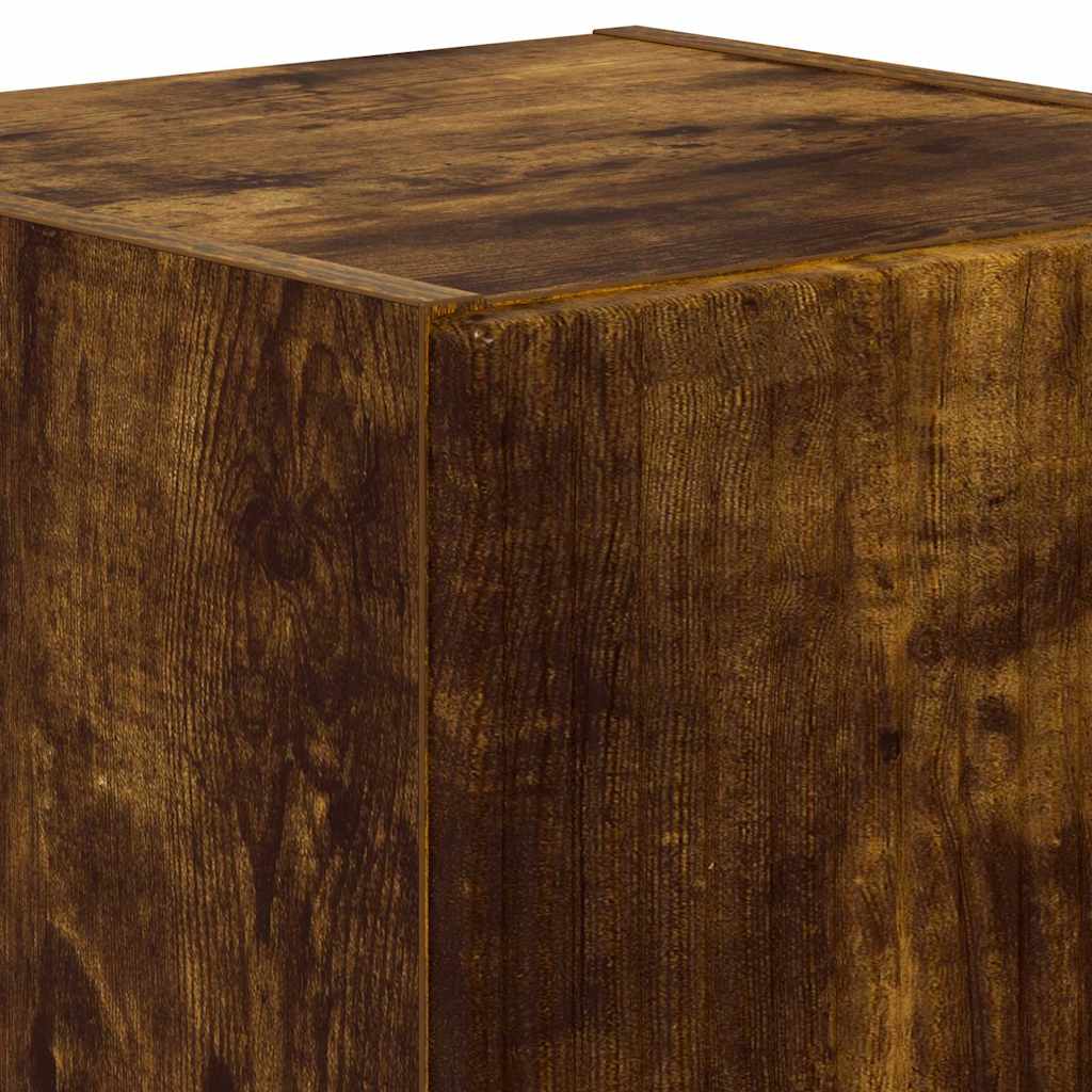 TV Wandkast Gerookt eiken 30 x 31 x 40 cm Bewerkt hout is nu te koop bij PeponiXL, paradijselijk wonen!
