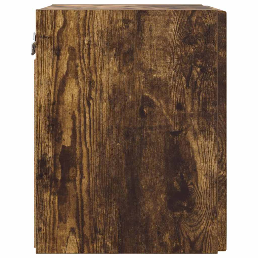 TV Wandkast Gerookt eiken 30 x 31 x 40 cm Bewerkt hout is nu te koop bij PeponiXL, paradijselijk wonen!