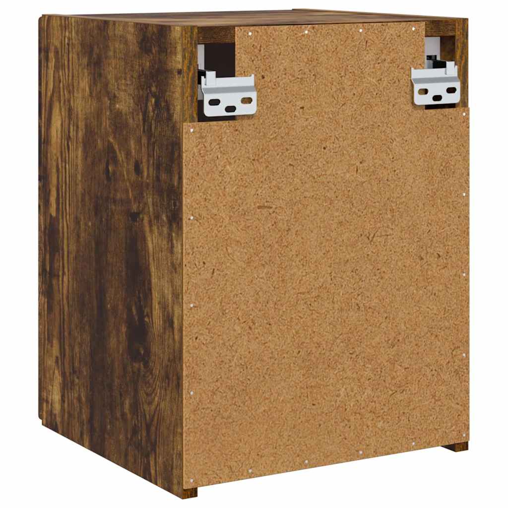 TV Wandkast 2 pcs Gerookt eiken 30 x 31 x 40 cm Bewerkt hout is nu te koop bij PeponiXL, paradijselijk wonen!