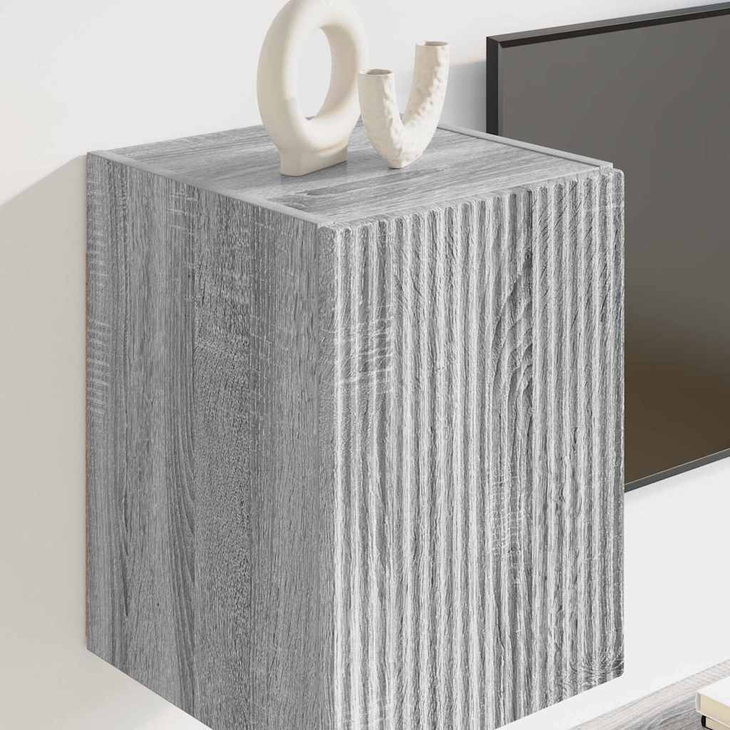 TV Wandkast Grijs Sonoma 30 x 31 x 40 cm Bewerkt hout is nu te koop bij PeponiXL, paradijselijk wonen!