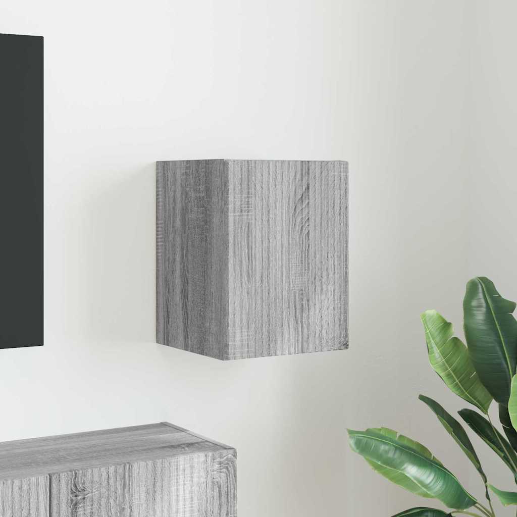 TV Wandkast Grijs Sonoma 30 x 31 x 40 cm Bewerkt hout is nu te koop bij PeponiXL, paradijselijk wonen!