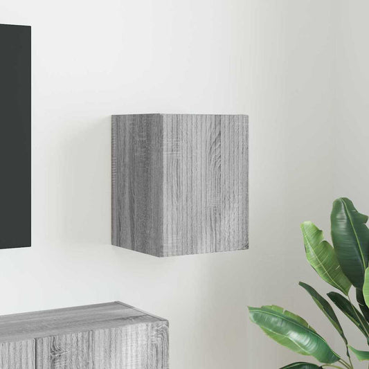 TV Wandkast Grijs Sonoma 30 x 31 x 40 cm Bewerkt hout is nu te koop bij PeponiXL, paradijselijk wonen!