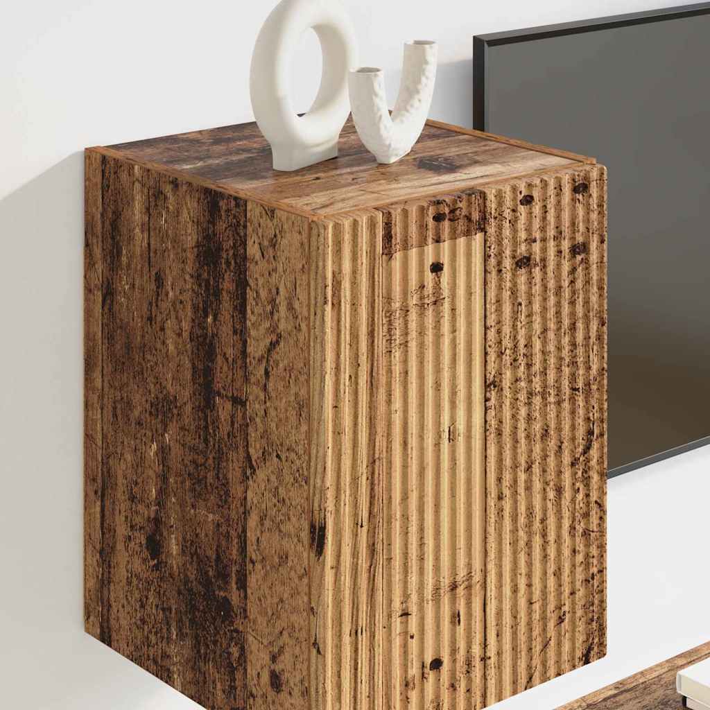 TV Wandkast Oud Hout 30 x 31 x 40 cm Bewerkt hout is nu te koop bij PeponiXL, paradijselijk wonen!