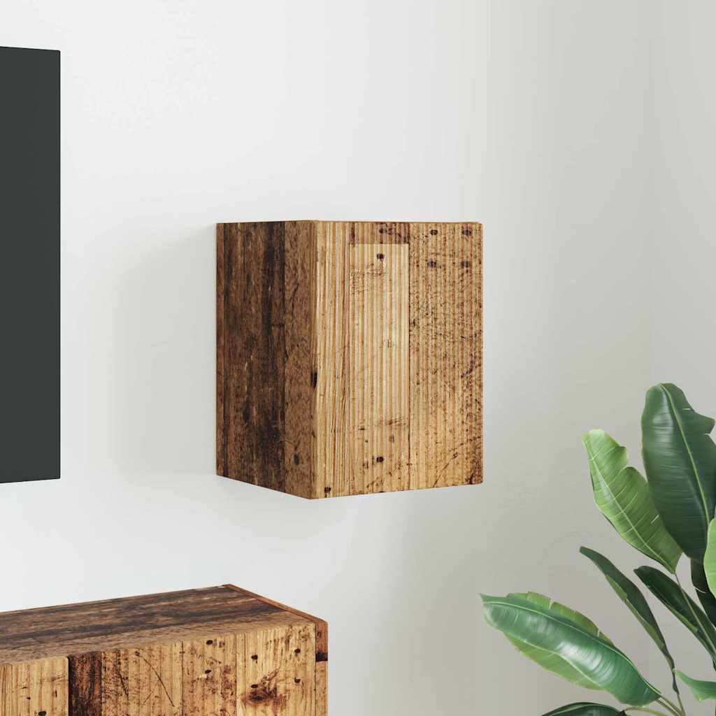 TV Wandkast Oud Hout 30 x 31 x 40 cm Bewerkt hout is nu te koop bij PeponiXL, paradijselijk wonen!