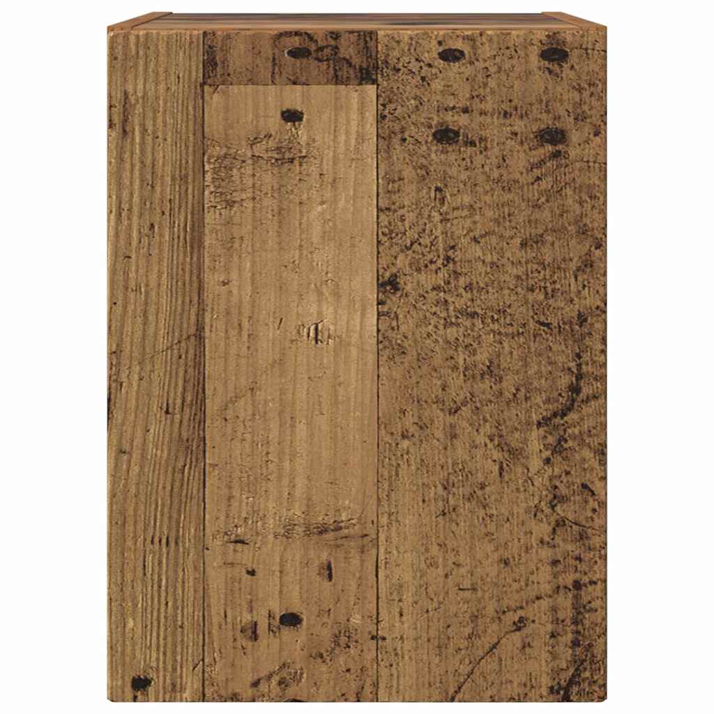 TV Wandkast Oud Hout 30 x 31 x 40 cm Bewerkt hout is nu te koop bij PeponiXL, paradijselijk wonen!