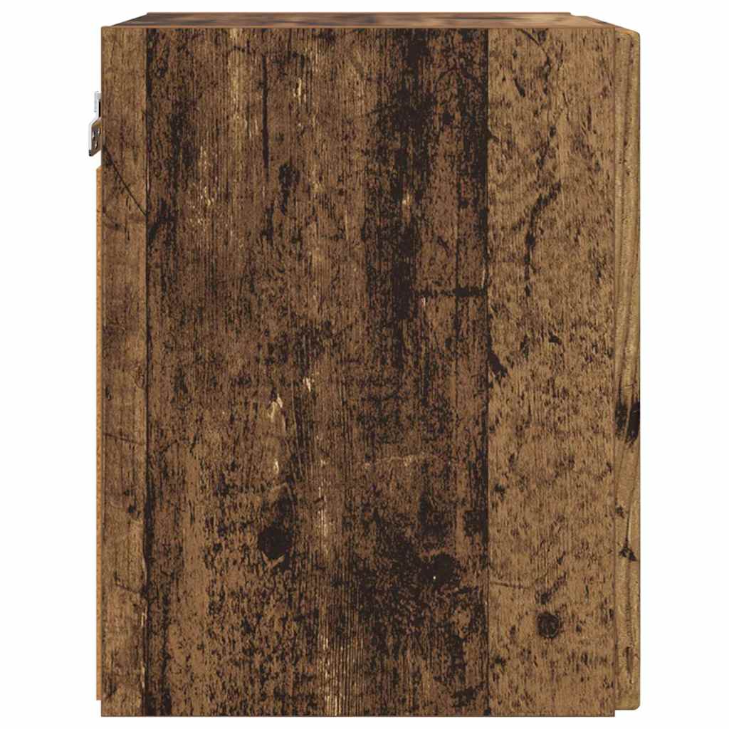 TV Wandkast Oud Hout 30 x 31 x 40 cm Bewerkt hout is nu te koop bij PeponiXL, paradijselijk wonen!