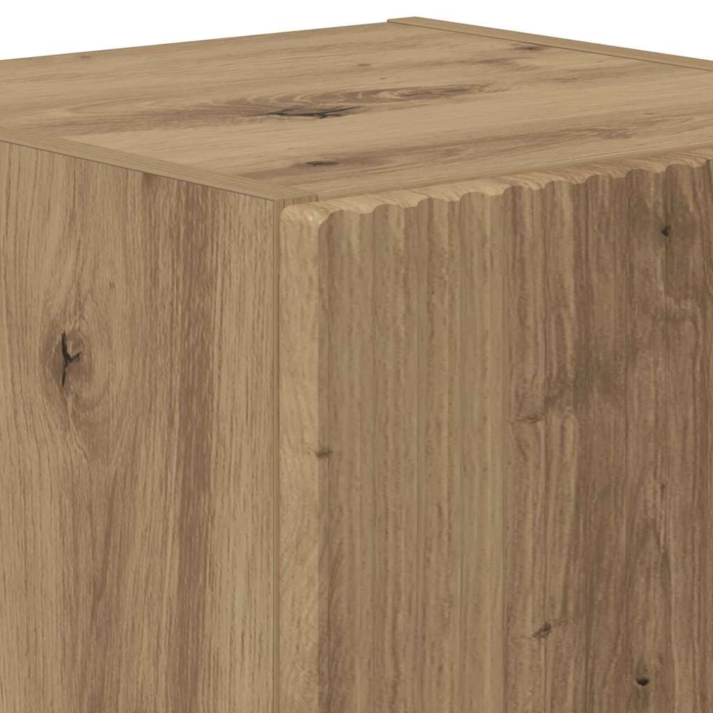 TV Wandkast Ambachtelijk eiken 30 x 31 x 40 cm Bewerkt hout is nu te koop bij PeponiXL, paradijselijk wonen!