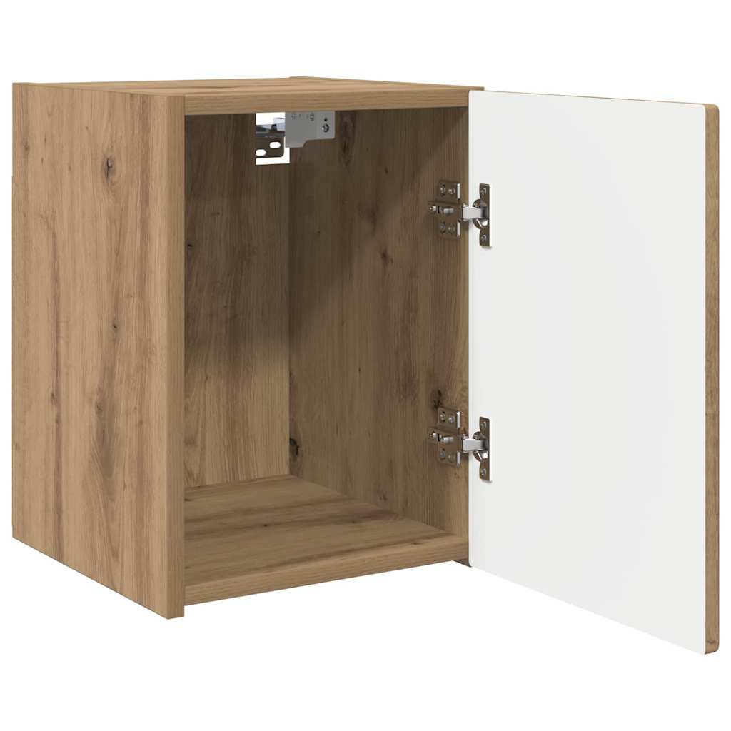 TV Wandkast Ambachtelijk eiken 30 x 31 x 40 cm Bewerkt hout is nu te koop bij PeponiXL, paradijselijk wonen!