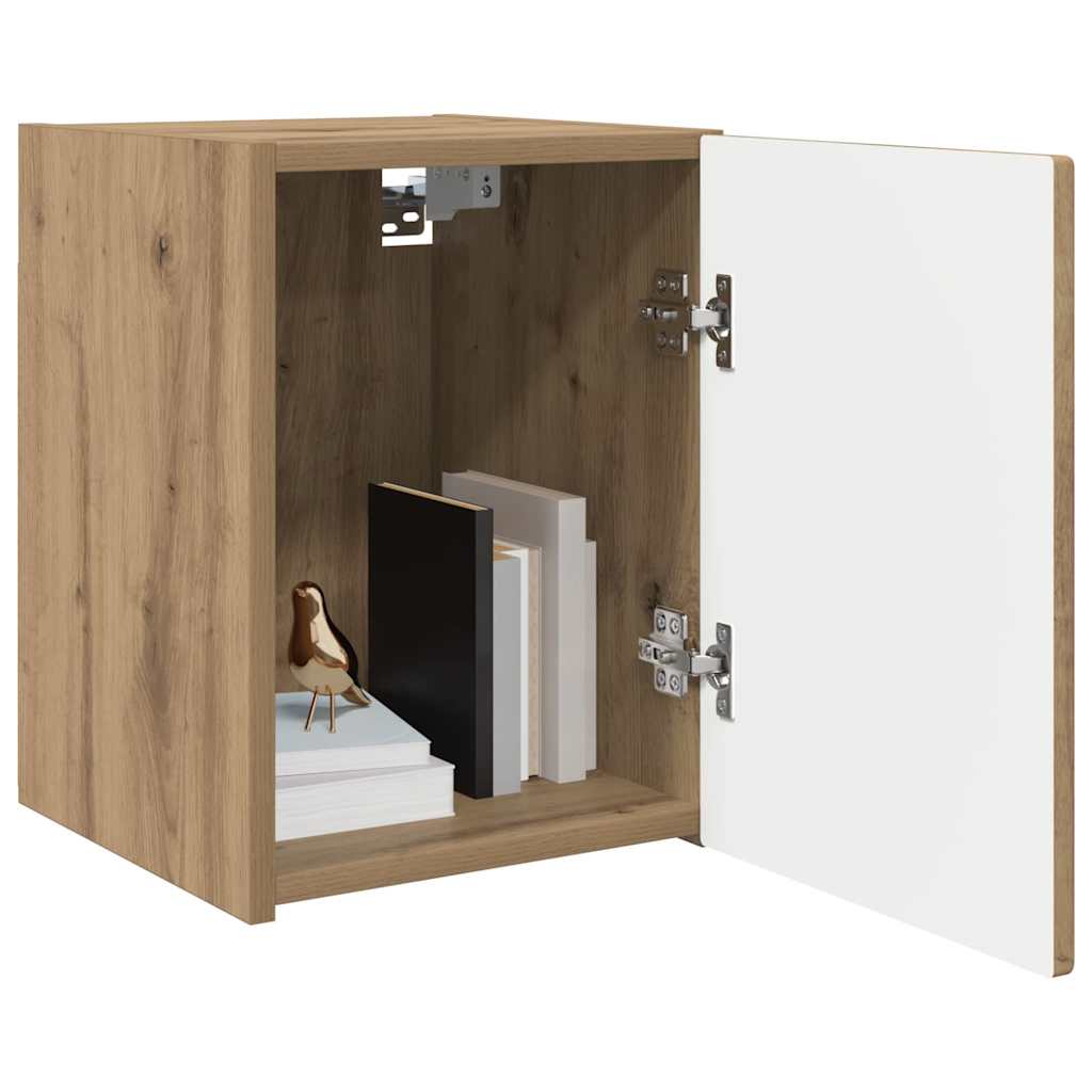 TV Wandkast Ambachtelijk eiken 30 x 31 x 40 cm Bewerkt hout is nu te koop bij PeponiXL, paradijselijk wonen!