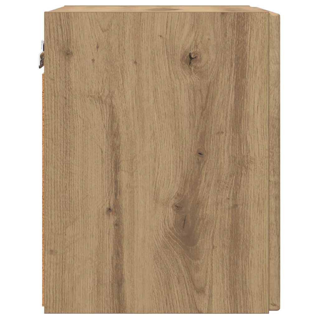 TV Wandkast Ambachtelijk eiken 30 x 31 x 40 cm Bewerkt hout is nu te koop bij PeponiXL, paradijselijk wonen!
