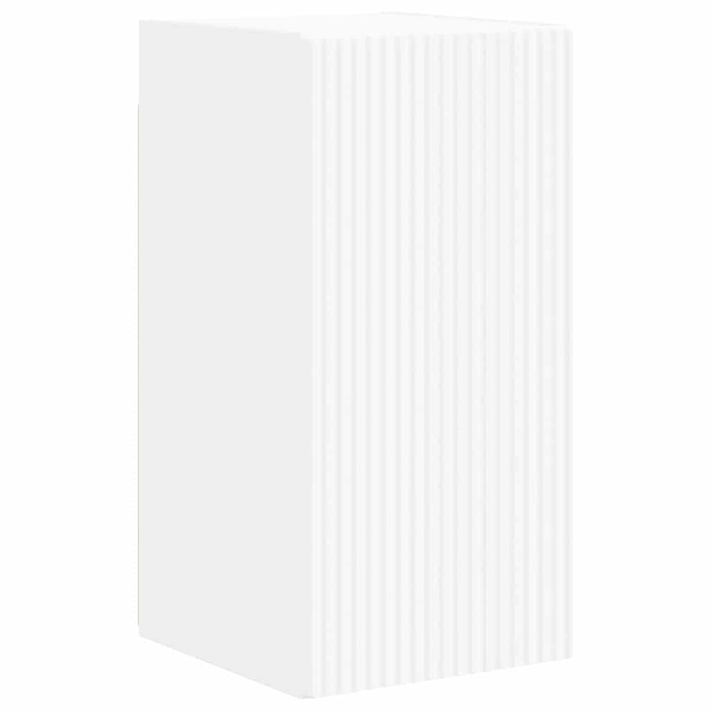 TV Wandkast 2 pcs Wit 30 x 31 x 60 cm Bewerkt hout is nu te koop bij PeponiXL, paradijselijk wonen!