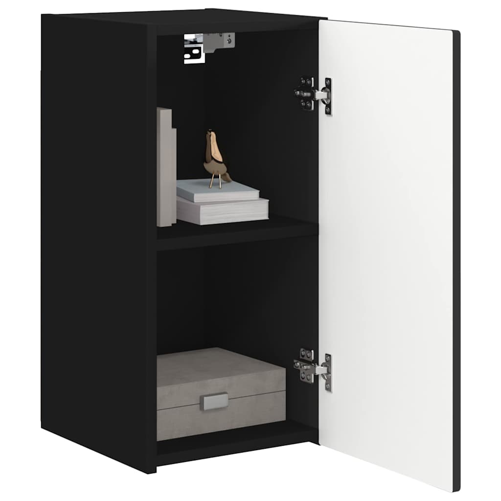 TV Wandkast 2 pcs Zwart 30 x 31 x 60 cm Bewerkt hout is nu te koop bij PeponiXL, paradijselijk wonen!