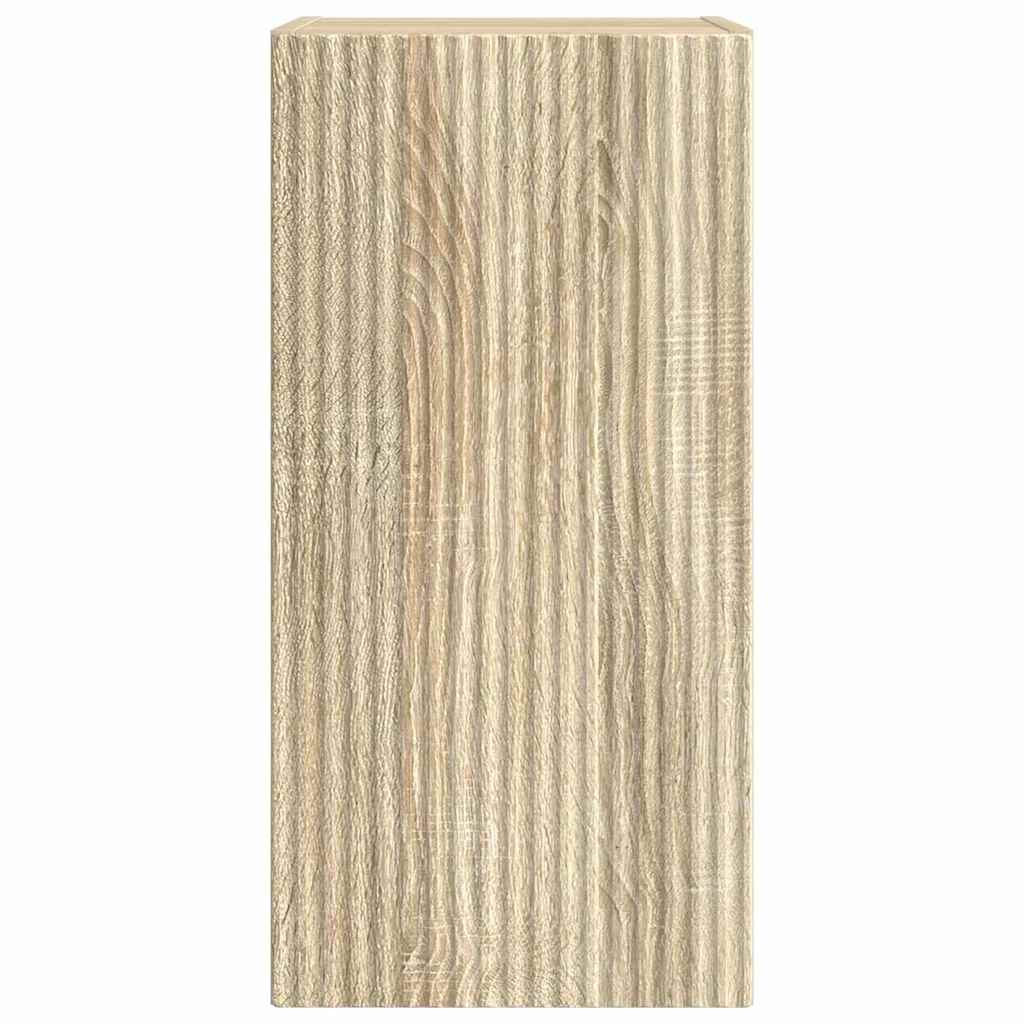 TV Wandkast Wandgemonteerd Sonoma 30 x 31 x 60 cm Bewerkt hout is nu te koop bij PeponiXL, paradijselijk wonen!