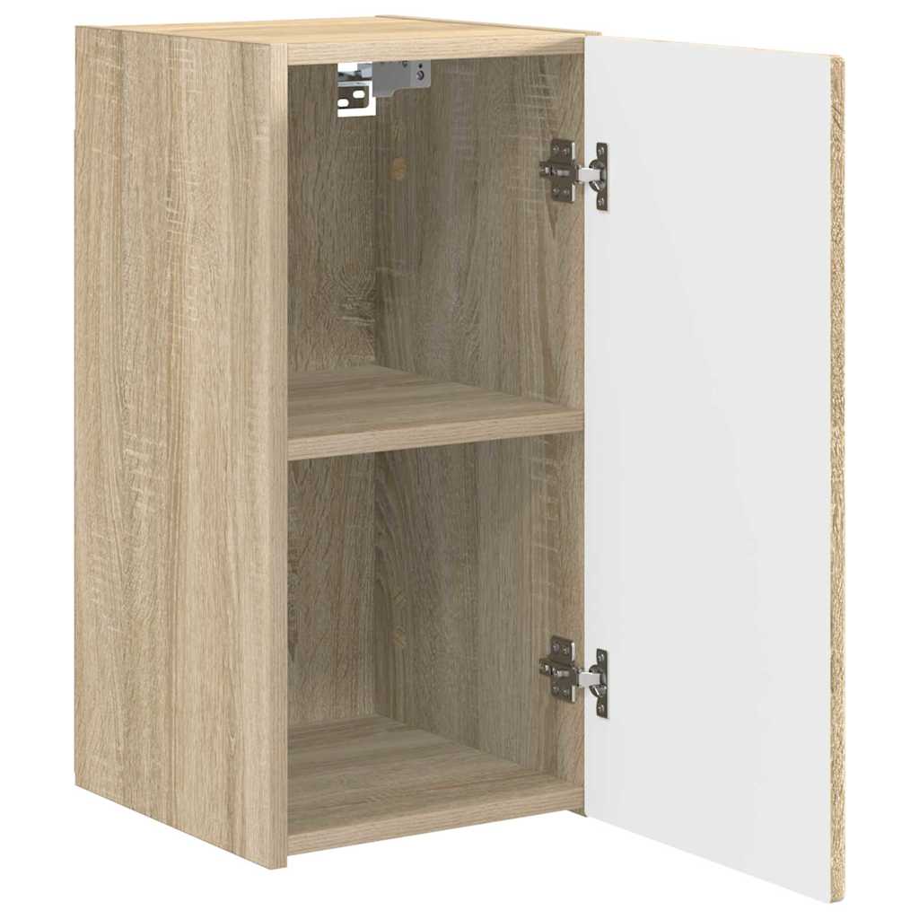 TV Wandkast 2 pcs Sonoma 30 x 31 x 60 cm Bewerkt hout is nu te koop bij PeponiXL, paradijselijk wonen!