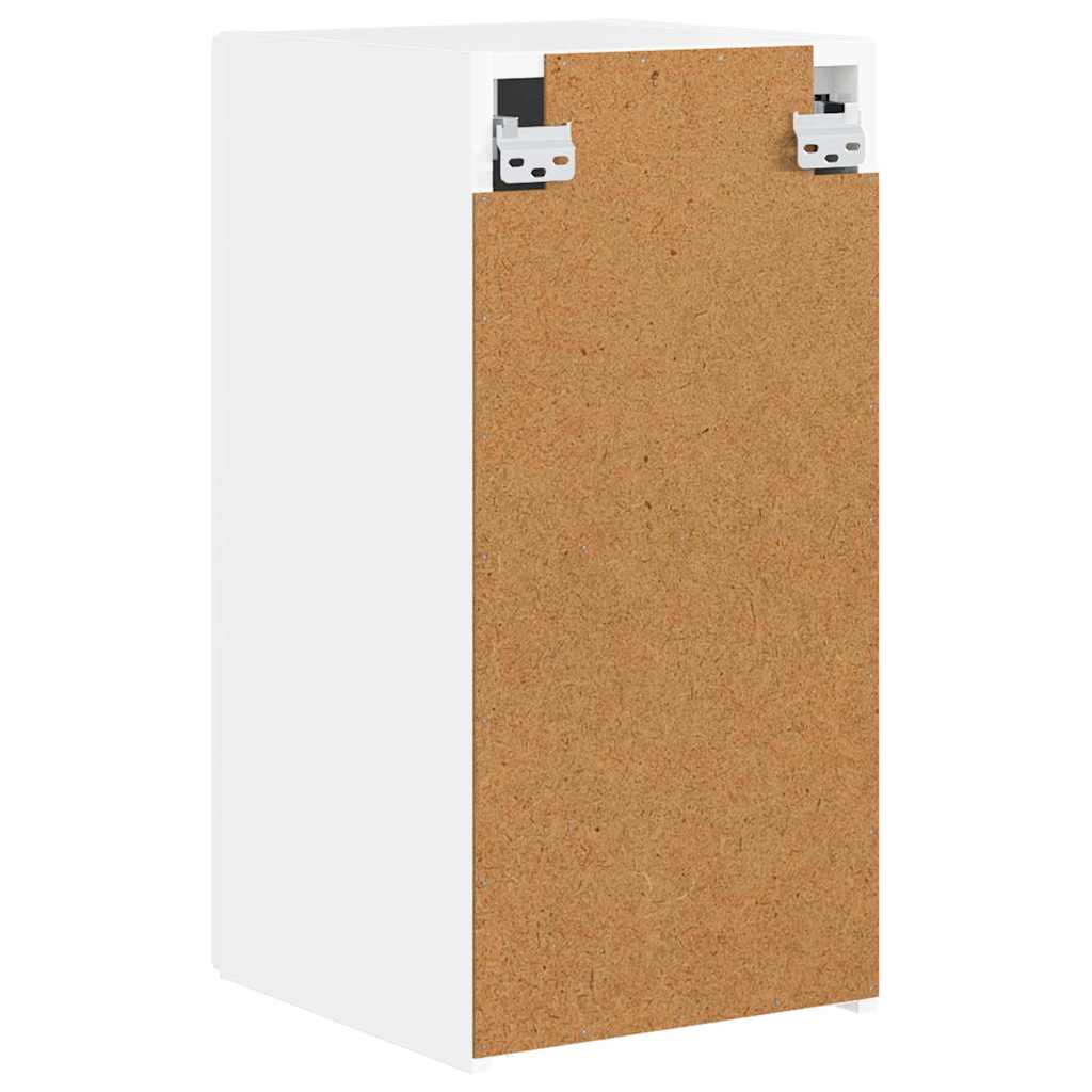 TV Wandkast Glanzend Wit 30 x 31 x 60 cm Bewerkt hout is nu te koop bij PeponiXL, paradijselijk wonen!