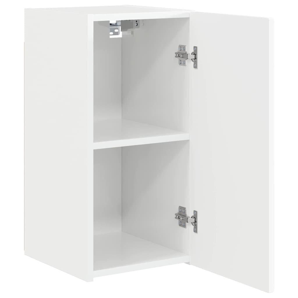 TV Wandkast 2 pcs Glanzend Wit 30 x 31 x 60 cm Bewerkt hout is nu te koop bij PeponiXL, paradijselijk wonen!