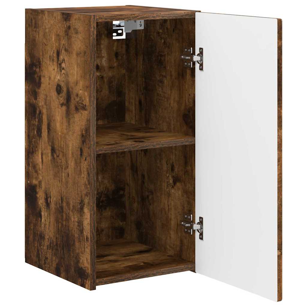 TV Wandkast Gerookt eiken 30 x 31 x 60 cm Bewerkt hout is nu te koop bij PeponiXL, paradijselijk wonen!