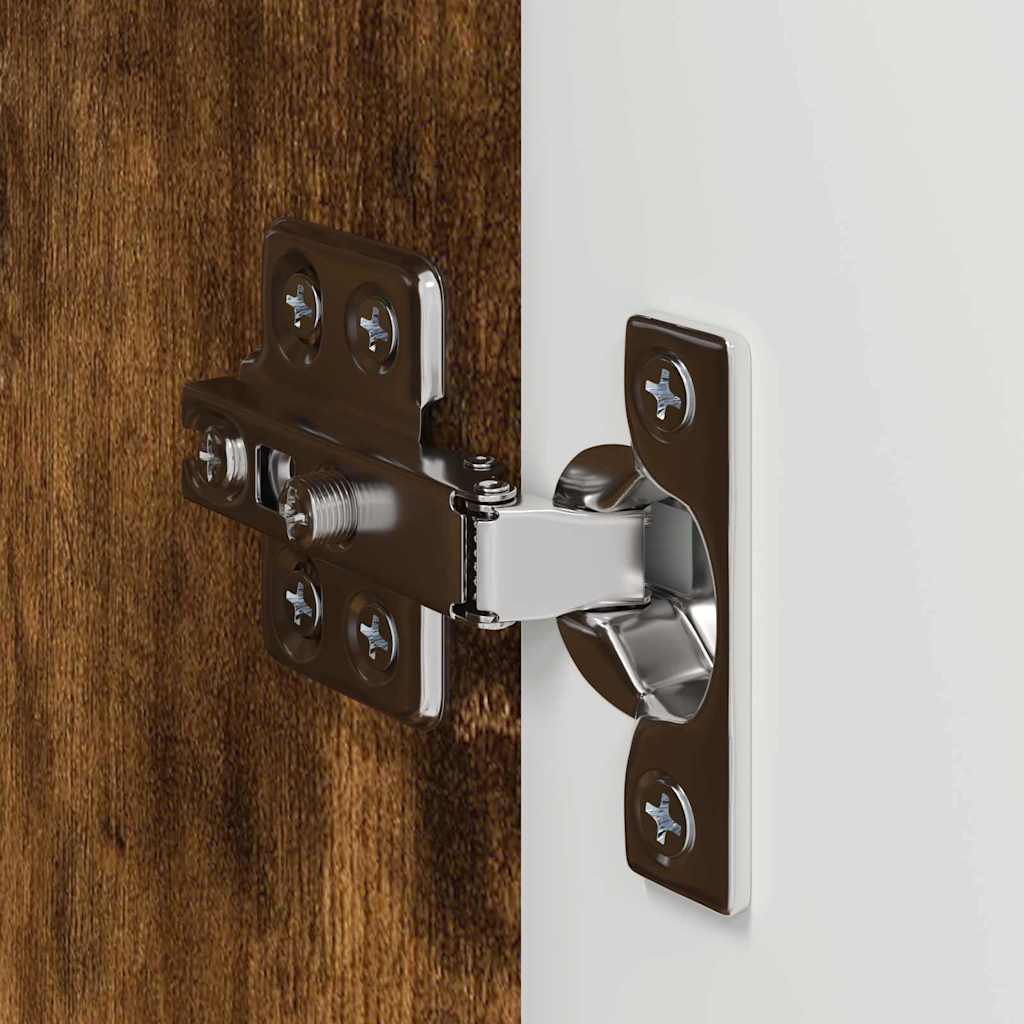 TV Wandkast 2 pcs Gerookt eiken 30 x 31 x 60 cm Bewerkt hout is nu te koop bij PeponiXL, paradijselijk wonen!