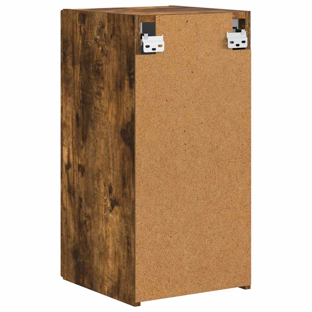 TV Wandkast 2 pcs Gerookt eiken 30 x 31 x 60 cm Bewerkt hout is nu te koop bij PeponiXL, paradijselijk wonen!