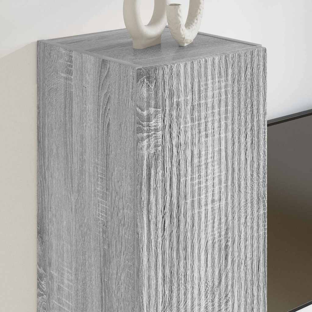 TV Wandkast Grijs Sonoma 30 x 31 x 60 cm Bewerkt hout is nu te koop bij PeponiXL, paradijselijk wonen!