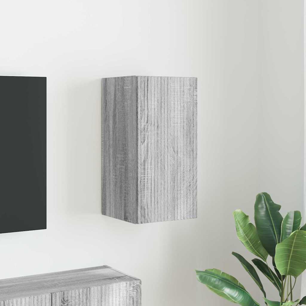 TV Wandkast Grijs Sonoma 30 x 31 x 60 cm Bewerkt hout is nu te koop bij PeponiXL, paradijselijk wonen!