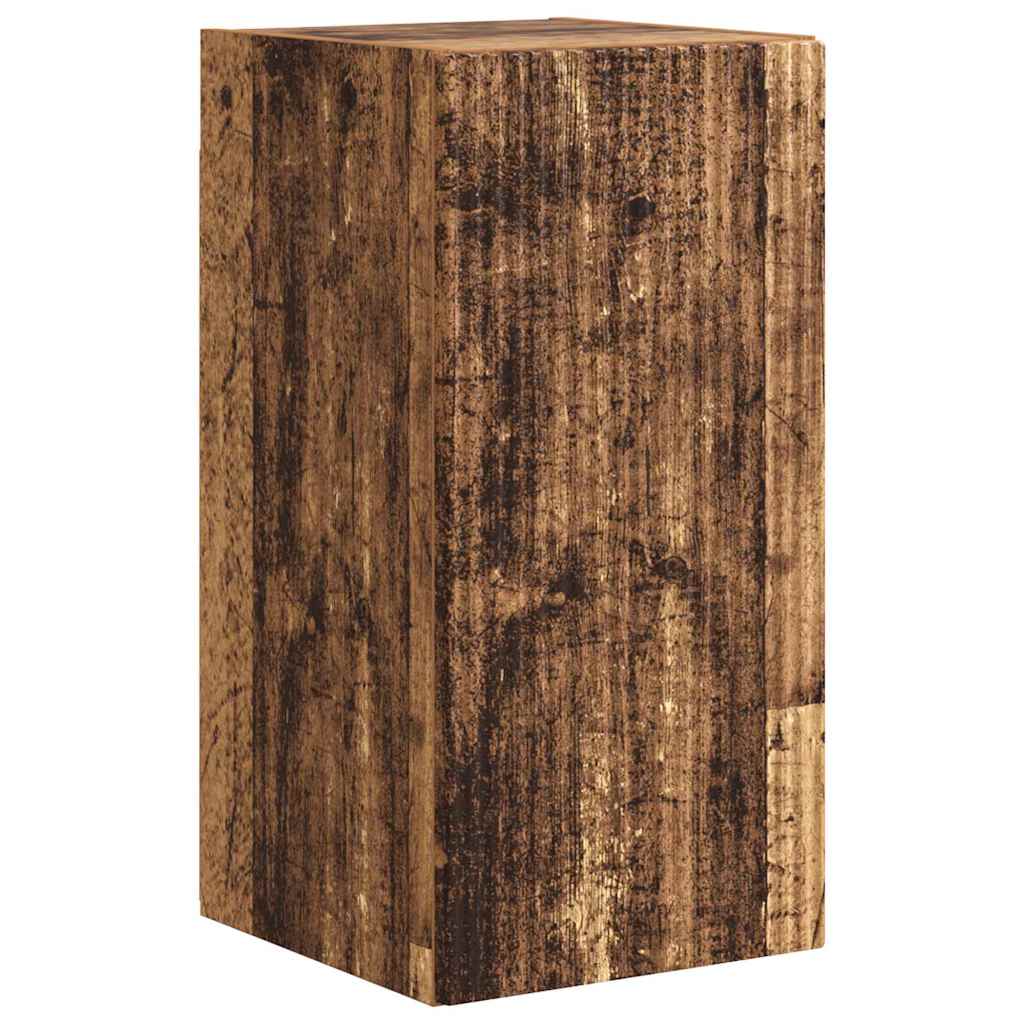 TV Wandkast 2 pcs Oud Hout 30 x 31 x 60 cm Bewerkt hout is nu te koop bij PeponiXL, paradijselijk wonen!