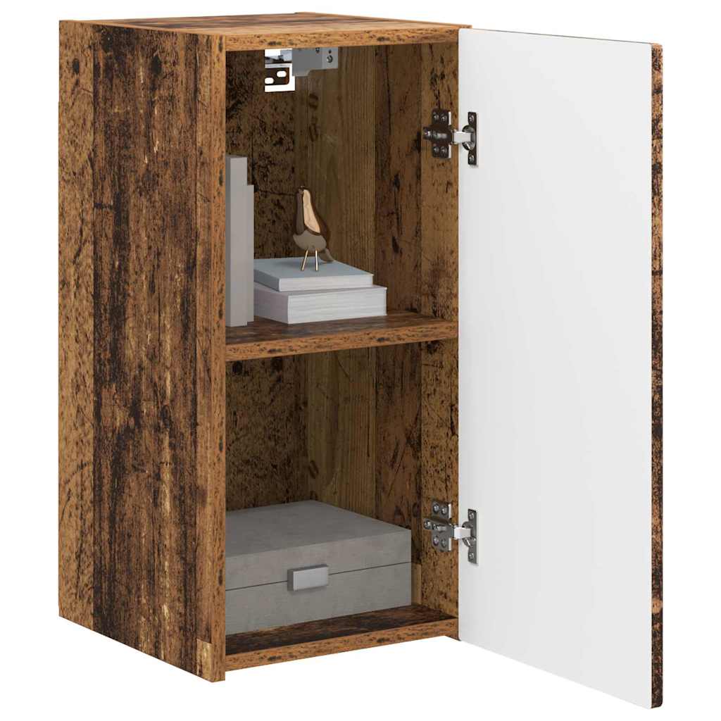 TV Wandkast 2 pcs Oud Hout 30 x 31 x 60 cm Bewerkt hout is nu te koop bij PeponiXL, paradijselijk wonen!
