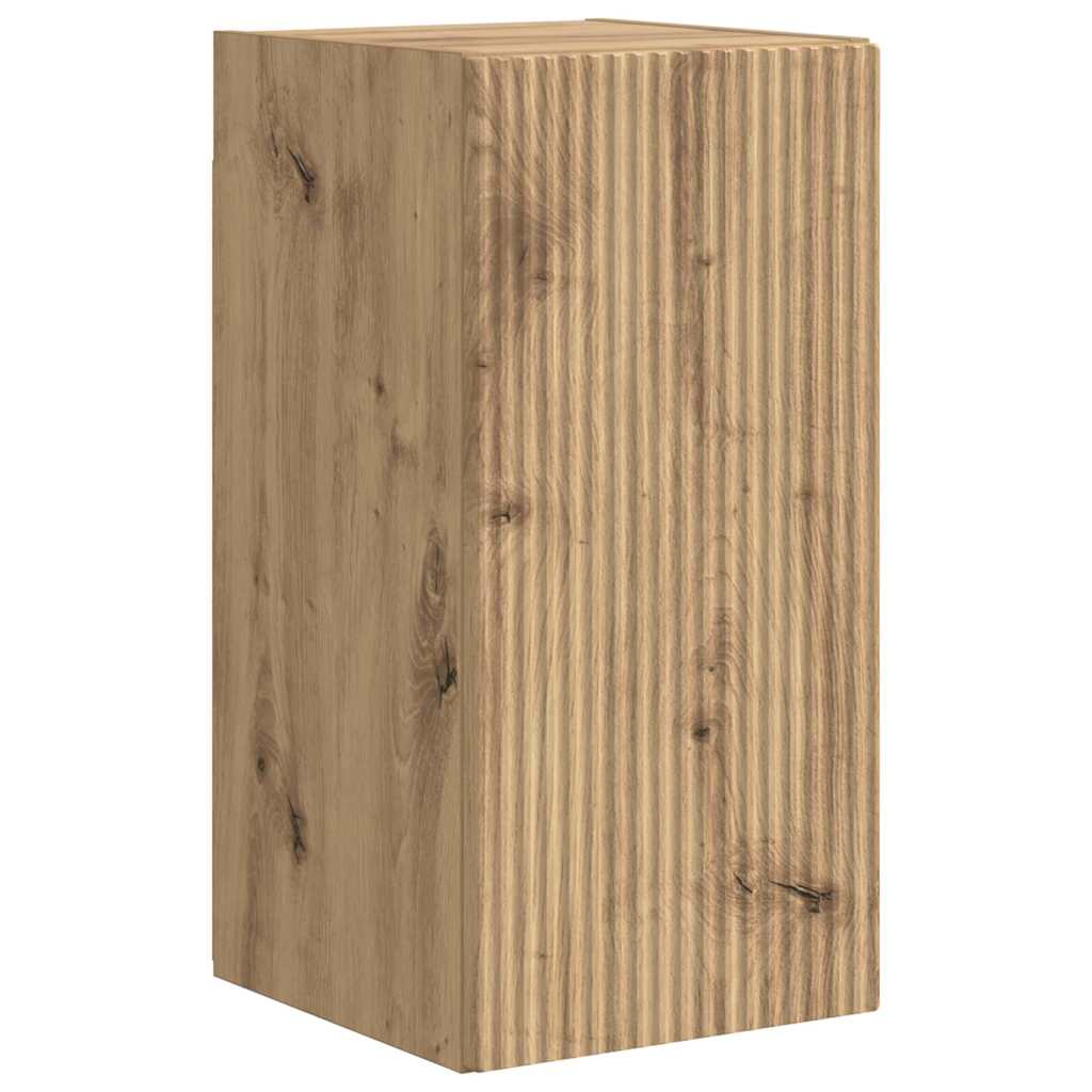 TV Wandkast Ambachtelijk eiken 30 x 31 x 60 cm Bewerkt hout is nu te koop bij PeponiXL, paradijselijk wonen!