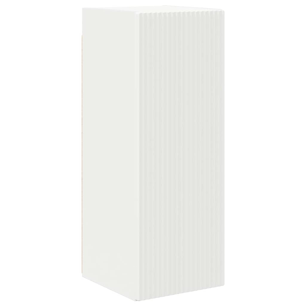 TV Wandkast Wandgemonteerd Wit 30 x 31 x 80 cm Bewerkt hout is nu te koop bij PeponiXL, paradijselijk wonen!