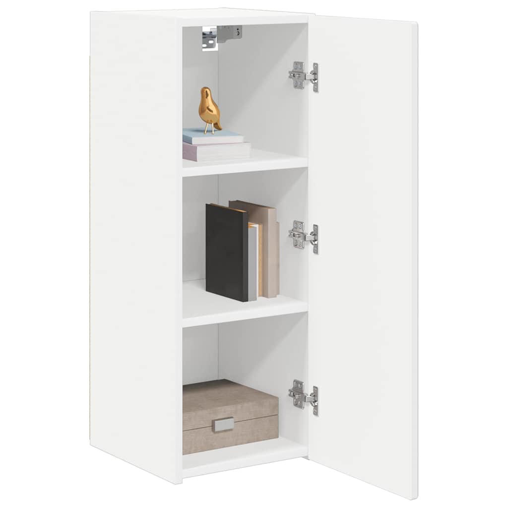 TV Wandkast Wandgemonteerd Wit 30 x 31 x 80 cm Bewerkt hout is nu te koop bij PeponiXL, paradijselijk wonen!