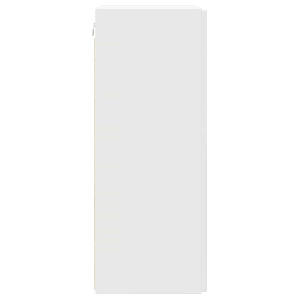 TV Wandkast Wandgemonteerd Wit 30 x 31 x 80 cm Bewerkt hout is nu te koop bij PeponiXL, paradijselijk wonen!