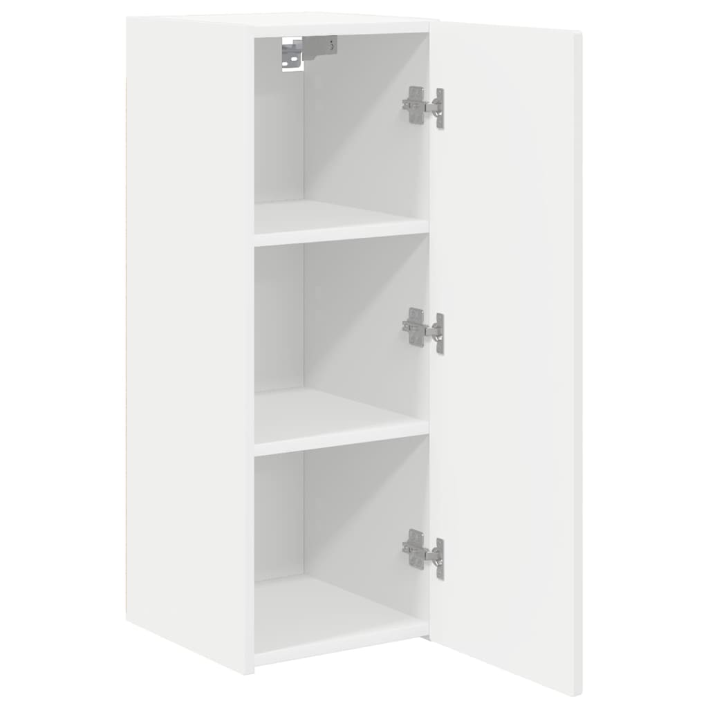 TV Wandkast 2 pcs Wit 30 x 31 x 80 cm Bewerkt hout is nu te koop bij PeponiXL, paradijselijk wonen!