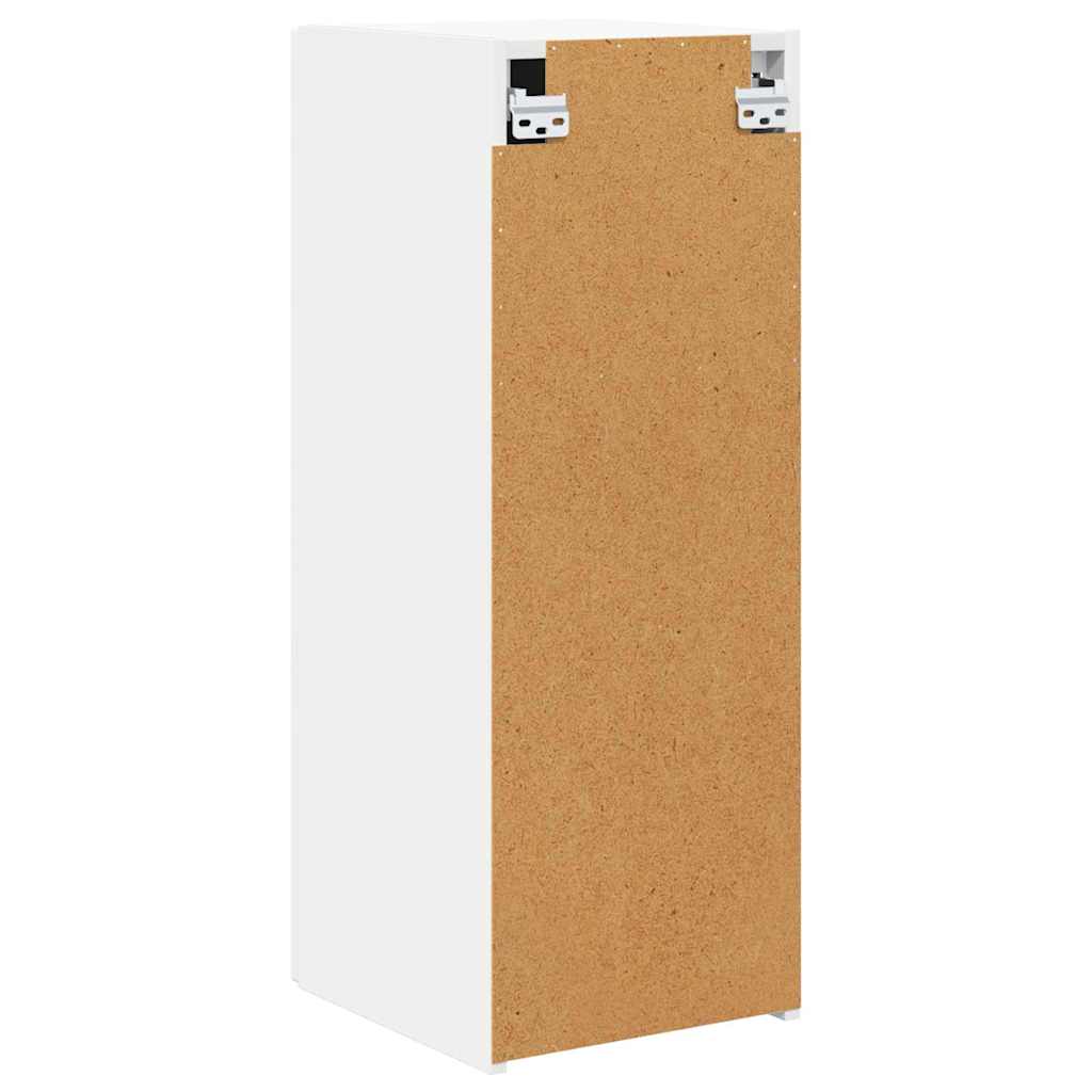 TV Wandkast 2 pcs Wit 30 x 31 x 80 cm Bewerkt hout is nu te koop bij PeponiXL, paradijselijk wonen!