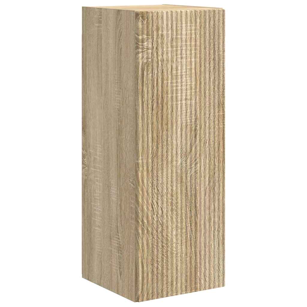 TV Wandkast 2 pcs Sonoma 30 x 31 x 80 cm Bewerkt hout is nu te koop bij PeponiXL, paradijselijk wonen!