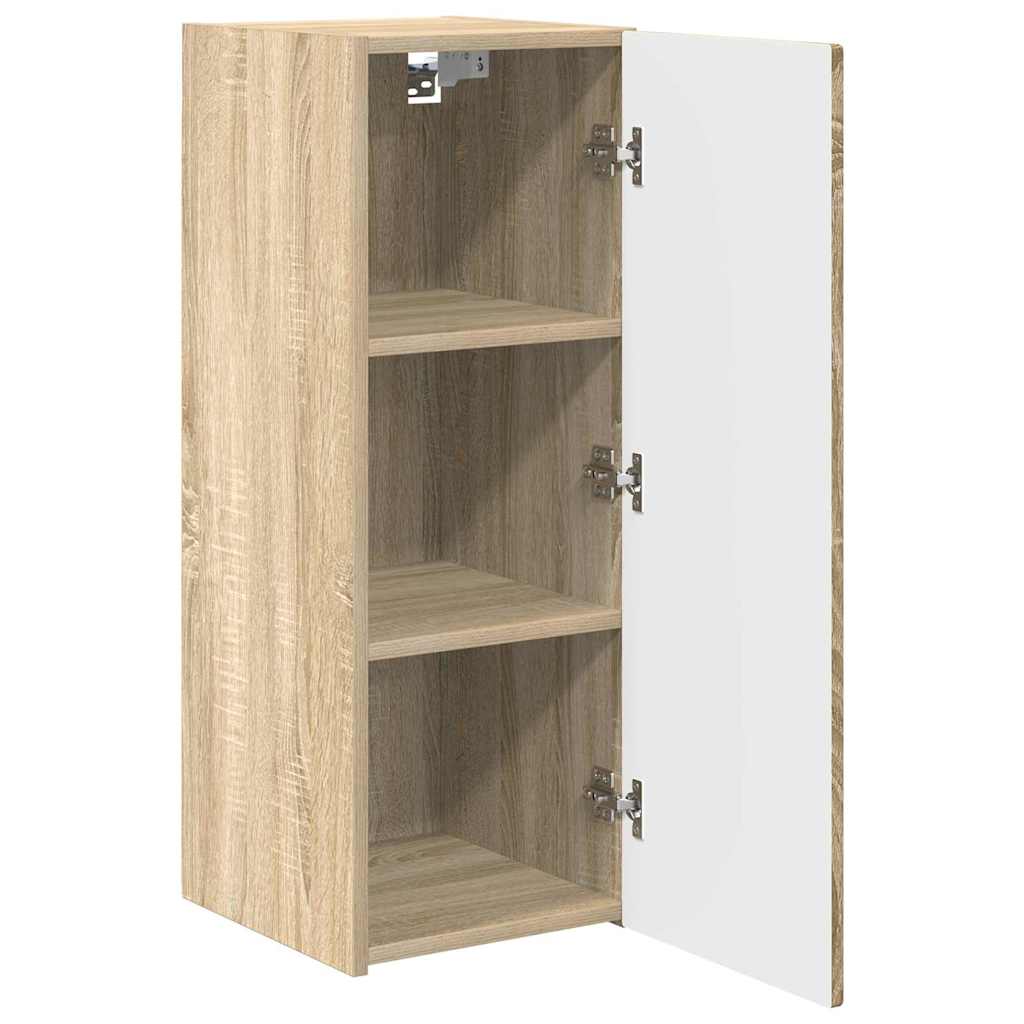 TV Wandkast 2 pcs Sonoma 30 x 31 x 80 cm Bewerkt hout is nu te koop bij PeponiXL, paradijselijk wonen!