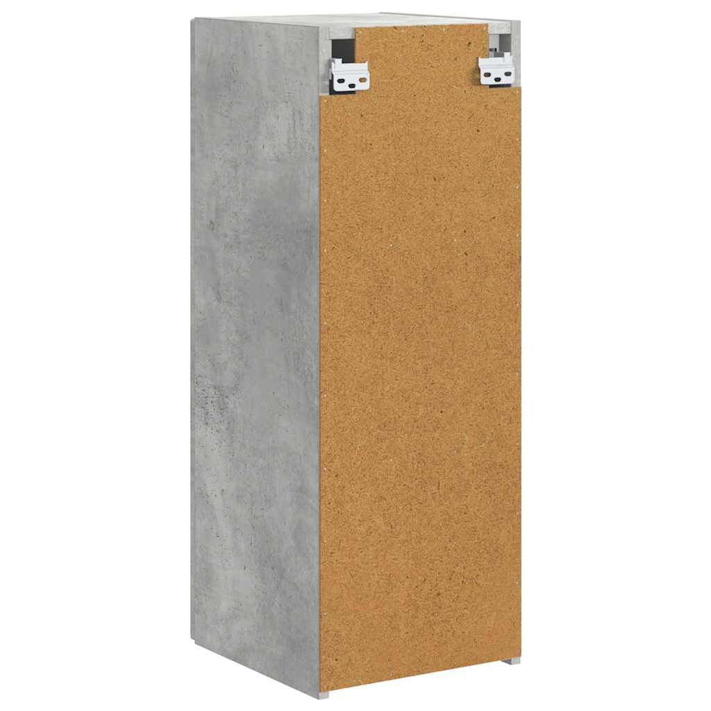 TV Wandkast 2 pcs Beton 30 x 31 x 80 cm Bewerkt hout is nu te koop bij PeponiXL, paradijselijk wonen!