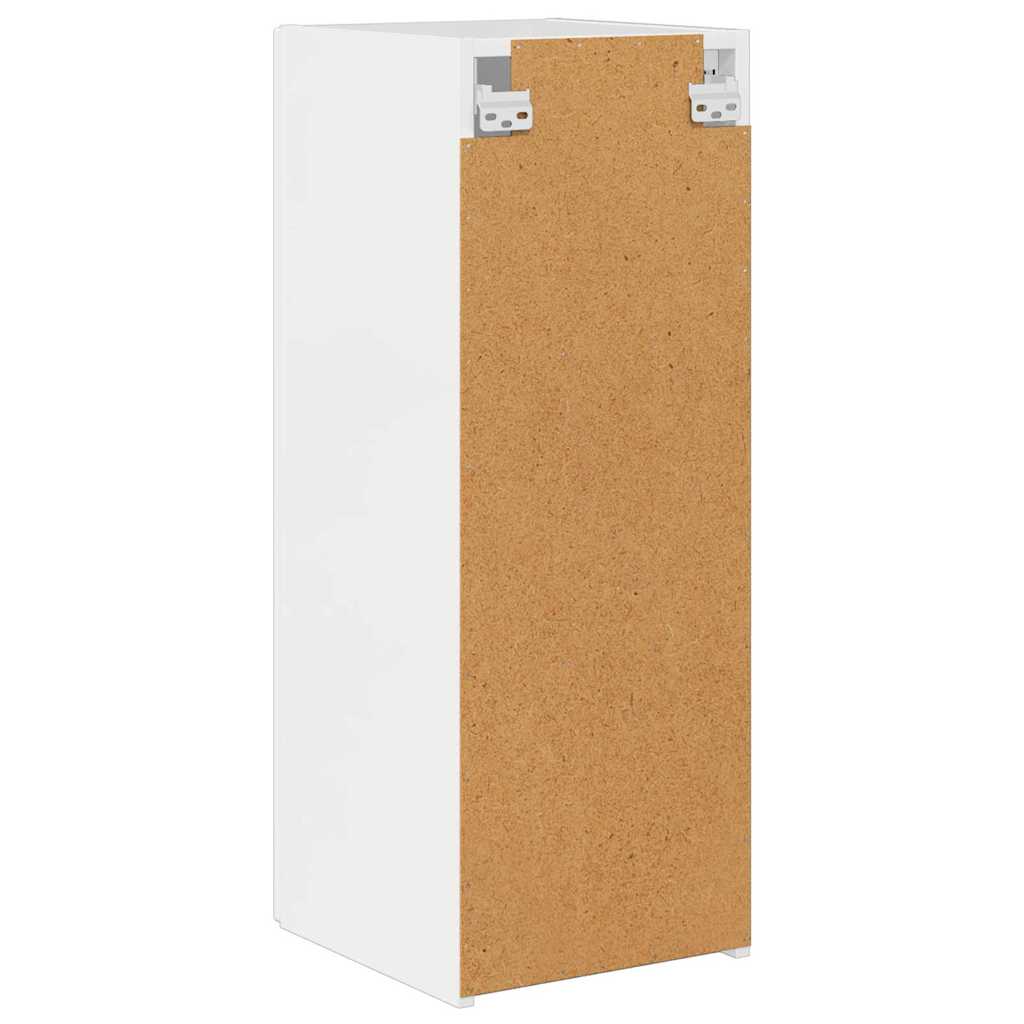 TV Wandkast Glanzend Wit 30 x 31 x 80 cm Bewerkt hout is nu te koop bij PeponiXL, paradijselijk wonen!