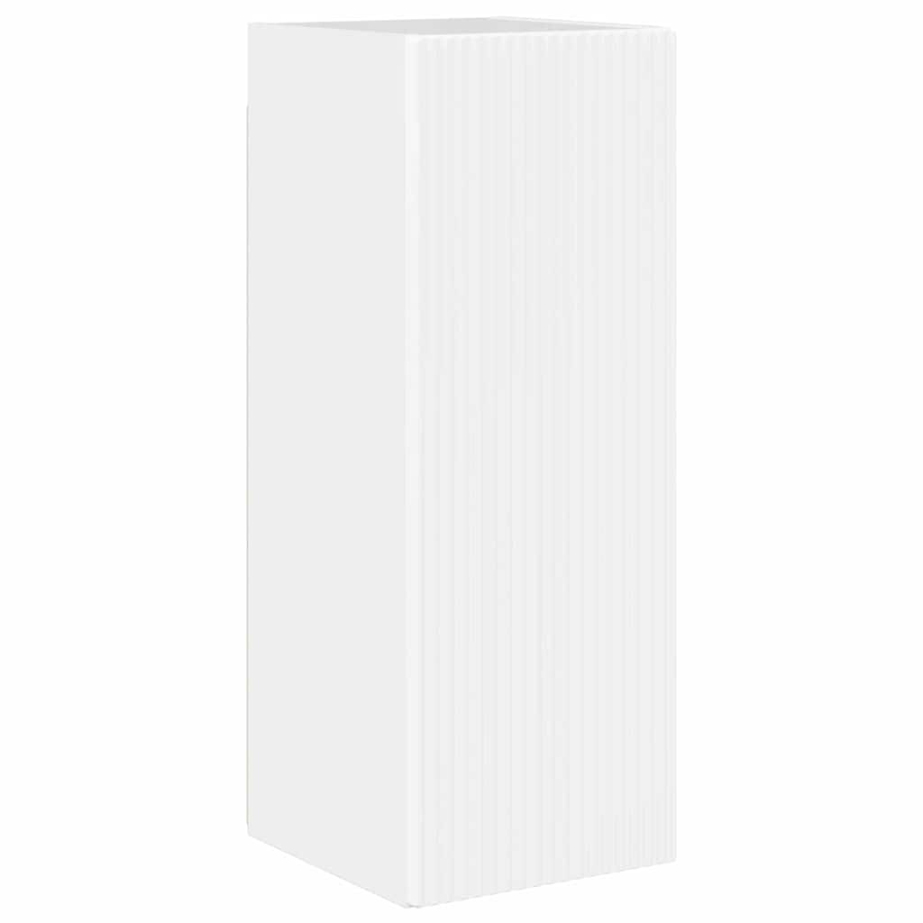 TV Wandkast 2 pcs Glanzend Wit 30 x 31 x 80 cm Bewerkt hout is nu te koop bij PeponiXL, paradijselijk wonen!