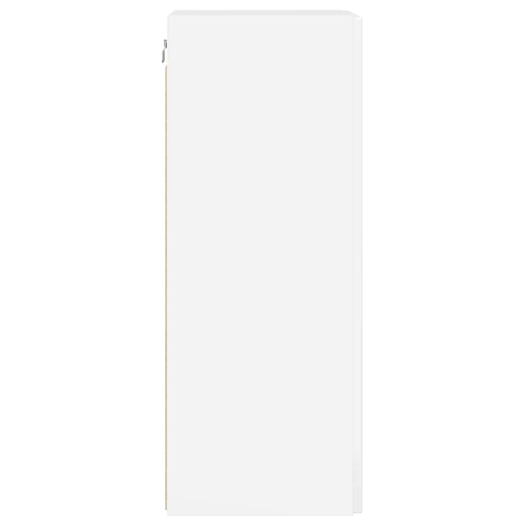 TV Wandkast 2 pcs Glanzend Wit 30 x 31 x 80 cm Bewerkt hout is nu te koop bij PeponiXL, paradijselijk wonen!